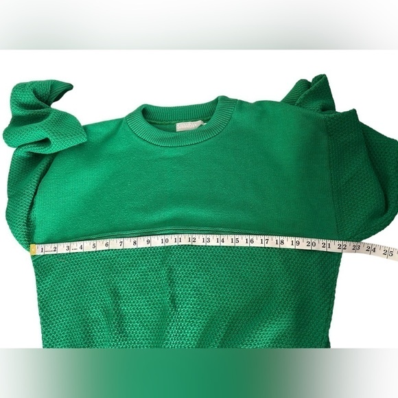Sahara Vintage crewneck sweater 100% cotton EUC size Medium green - Picture 6 of 7